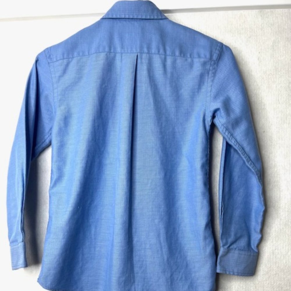 Cat & Jack Boy's Herringbone Weave Dress Shirt - Picture 2 of 5
